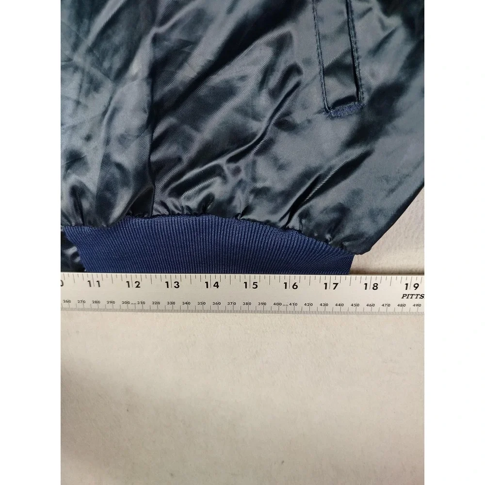 Vintage Satins Jacket Mens XL Blue Satin American Legion Robbinsdale MN Post 251